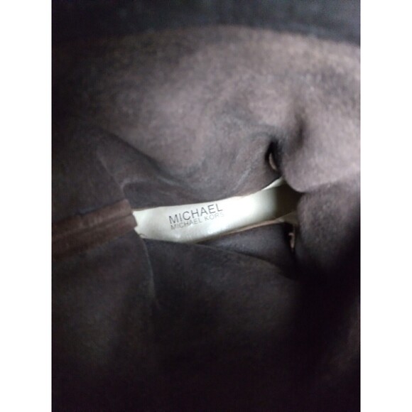 Michael Kors Rhea Brown Suede Mid Calf Boots Fringe Pull On Womens size 7.5 M - Picture 13 of 15